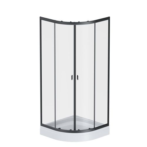 Душевой уголок Am.Pm X-Joy W88G-205-080BT64 80х80 стекло прозрачное профиль черный без поддона - фото 2