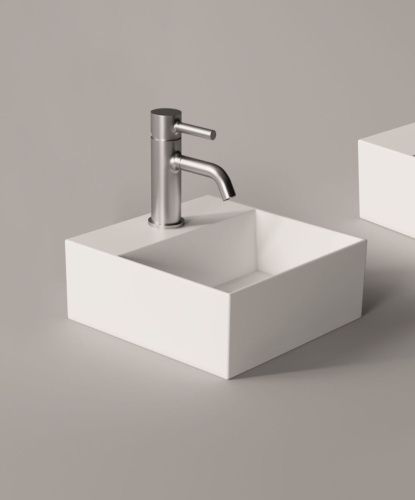 Раковина керамическая Alice Spy 34120101 40х30 подвесная цвет белый - фото 4