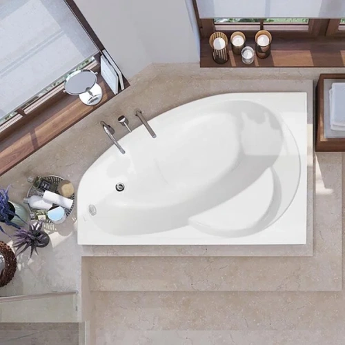 Ванна акриловая Vagnerplast Flora VPBA151FLA3LX-04 150х100 пристенная асимметричная без каркаса - фото 4