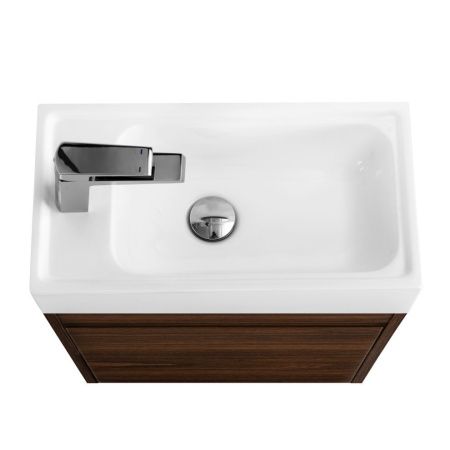 Тумба под раковину Art&Max Family-M Family-M-400-1D-SO-BO 40х20 подвесная цвет коричневый