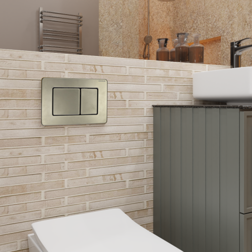 Клавиша смыва механическая CHARUS Robusto FP.310.GNM.05 цвет оружейная сталь - фото 3