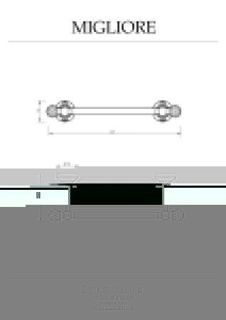 Полка в ванную комнату Migliore Cristalia 16776