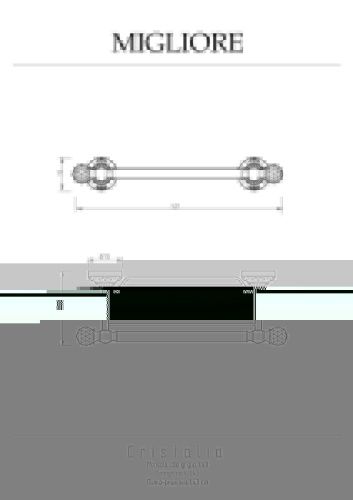 Полка в ванную комнату Migliore Cristalia 16840 - фото 2