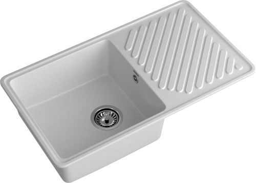 Кухонная мойка Granfest Quarz 53 серый 85х50 цвет серый поверхность матовая - фото 2