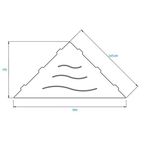 Полка в ванную комнату RGW  49279902-01 - фото 4