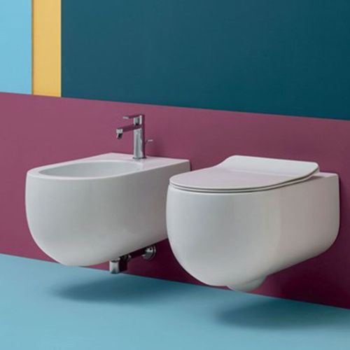 Биде подвесное Kerasan Flo 312301 цвет белый