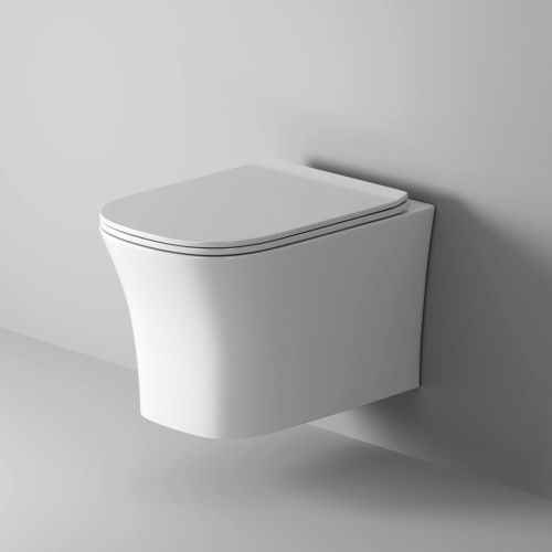 Унитаз подвесной Grossman Style GR-4474S белый с сиденьем микролифт безободковый каскадный смыв - фото 2