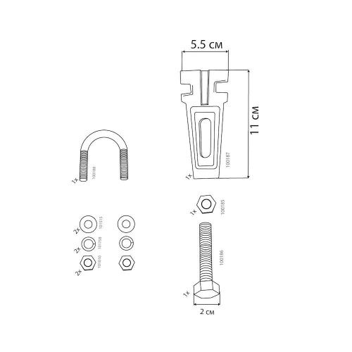 Ножки для ванны Vinsent Veron VB0011 - фото 2