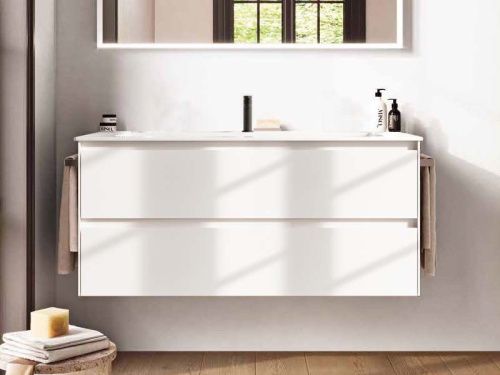 Тумба под раковину Berloni Bagno WAKBS2C6DIC 111 120х50 подвесная цвет белый