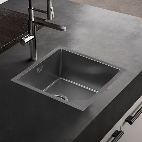 Кухонная мойка Melana ProfLine D4545H сатин 45х45 цвет серый поверхность полированная - фото 3