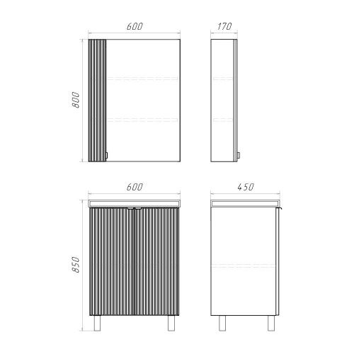 Тумба с раковиной Comforty 00-00019241CF 60х50 - фото 2