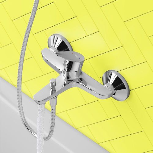 Смеситель для ванны и душа Dorff Norma D1010000 настенный хром - фото 3