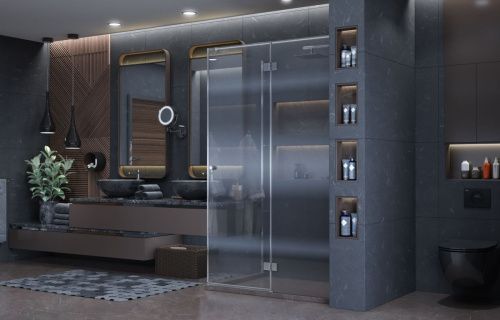 Душевой уголок Ambassador Diamond 12011108R 120х90 стекло прозрачное профиль хром без поддона - фото 5