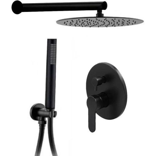 Душевая система ALMAes Sakari TVZ-0890 встраиваемая в стену цвет черный - фото 2