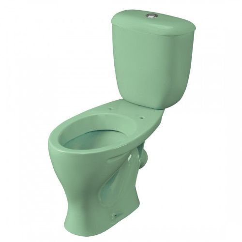 Унитаз-компакт напольный с бачком Santeri Воротынский 1P4017S0400BF зеленый с сиденьем каскадный смыв - фото 3