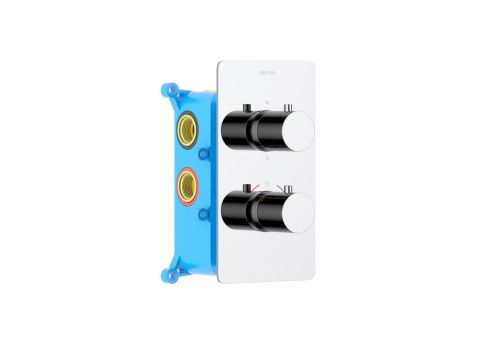 Смеситель для ванны Aquatek ЕВРОПА AQ1393CR встраиваемый в стену хром с термостатом - фото 2