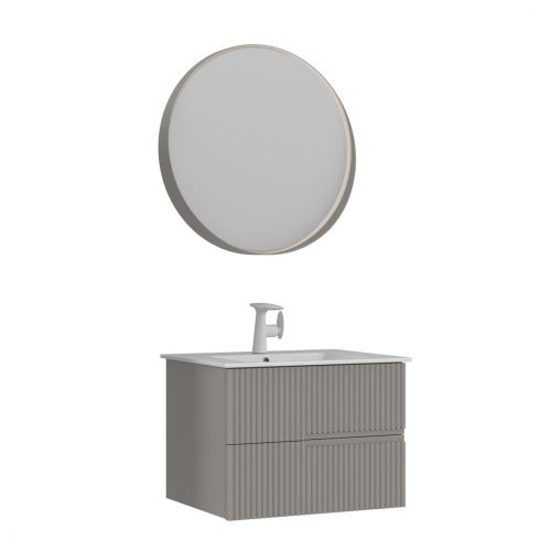 Тумба с раковиной Orka Moonlight 5001496 70х50 подвесная цвет бежевый - фото 2