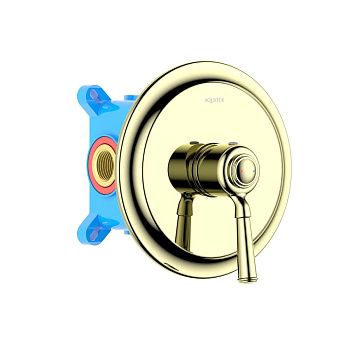 Смеситель для душа Aquatek КЛАССИК AQ1566PG встраиваемый в стену золото