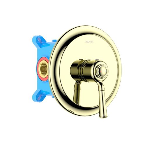 Смеситель для душа Aquatek КЛАССИК AQ1566PG встраиваемый в стену золото