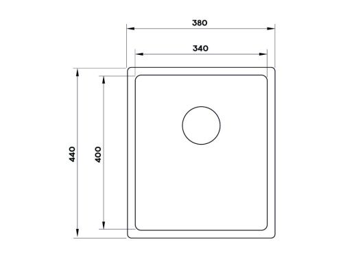 Кухонная мойка Ukinox Techno TEB340.400 -GT10P 40х35 цвет нержавеющая сталь поверхность брашированная - фото 3