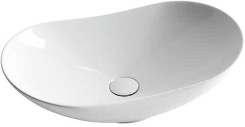 Раковина из сантехнического фарфора Ceramica Nova ELEMENT CN6015 60х40 накладная цвет белый без отверстий под смеситель - фото 2