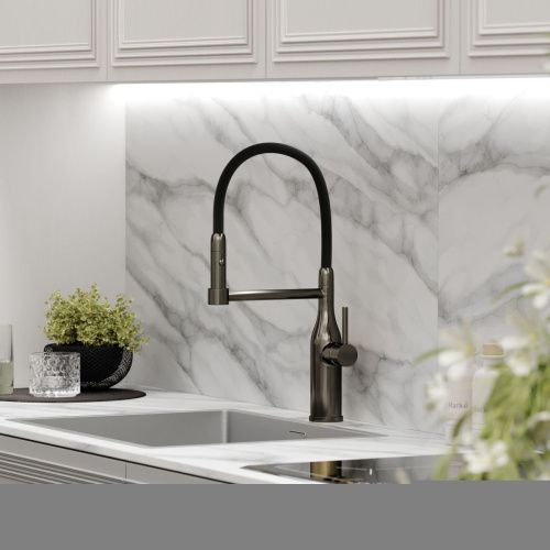 Смеситель для кухни Sancos Pride SC4011GG на мойку вороненая сталь - фото 3