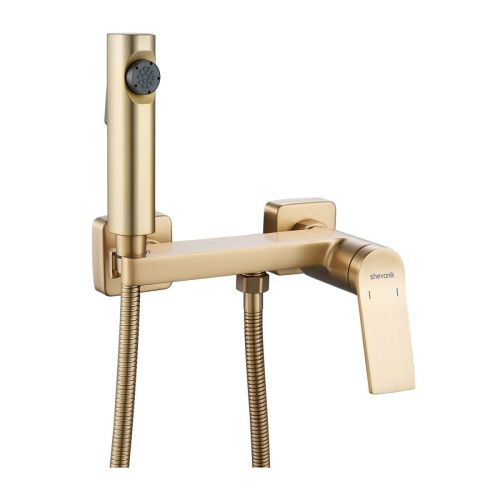 Гигиенический душ со смесителем Shevanik S4105G-1 золото - фото 2