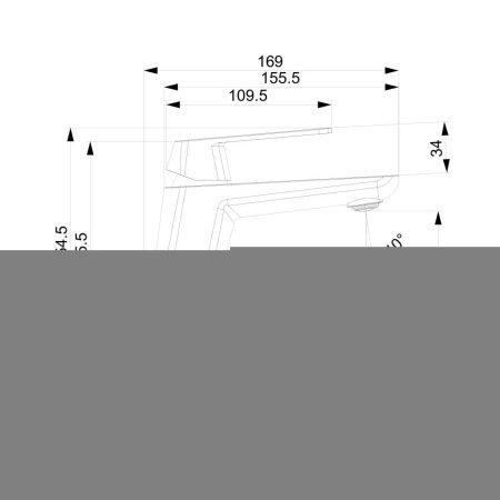 Смеситель Tokito NAGOYA TOK-NAG-1011 на раковину хром