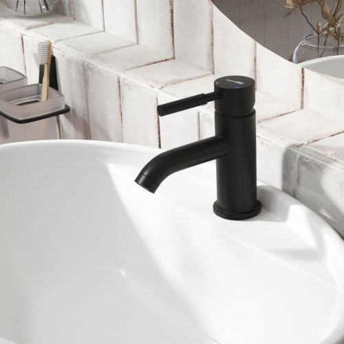 Смеситель Wasserkraft Gollach 3300 3305 на раковину черный - фото 2