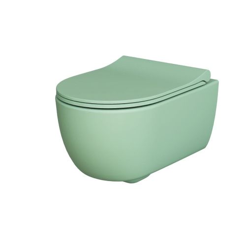 Унитаз подвесной Ambassador Abner 103T21001R-102T21001S мятный с сиденьем