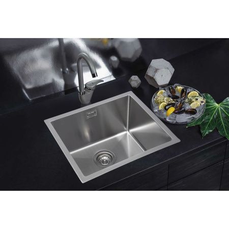 Кухонная мойка Grandex Aqua PROLINE 50 300083 50х45 цвет серый поверхность матовая