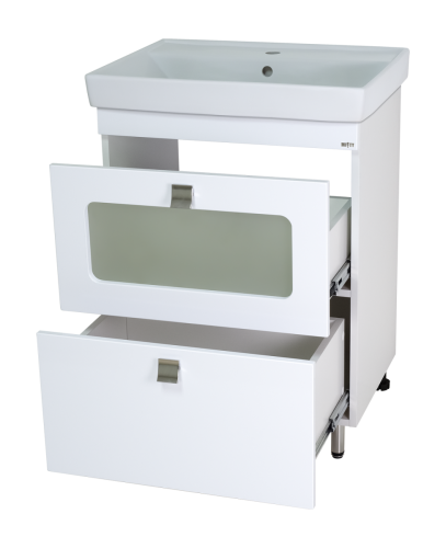 Тумба под раковину Misty Урал Э-Ура-01060-0212Я 60х40 напольная цвет белый - фото 2