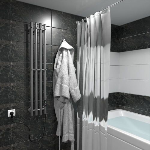 Полотенцесушитель электрический Маргроид Inaro Inaro-12018-1049-7024R 20х120 серый - фото 2