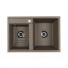 Кухонная мойка Aquaton Делия 78 1A723132DE250 80х50 цвет серый