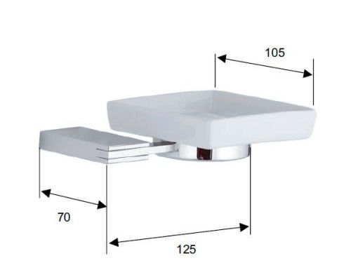Мыльница Remer Flat FT10CR - фото 2