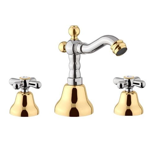 Смеситель Webert Armony AM710202017 на биде хром/золото - фото 2