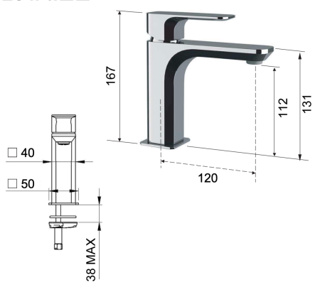 Смеситель Daniel Tiara TA606NDP на раковину золото