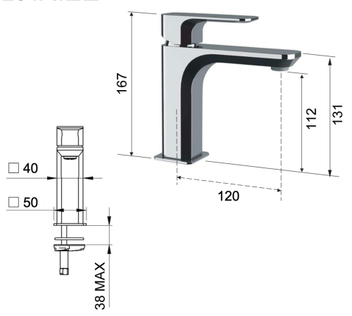 Смеситель Daniel Tiara TA606NDP на раковину золото - фото 2