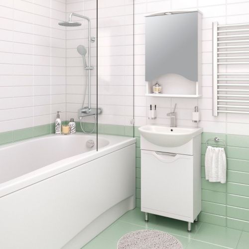 Тумба под раковину Runo Фортуна 00000001135 50х30 напольная цвет белый - фото 3