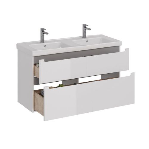 Тумба под раковину LeMark Buno LM04B125T 120х40 напольная цвет белый - фото 2