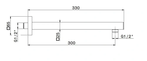 Кронштейн для верхнего душа Kerama Marazzi FUTURA 27672KM.21.018 хром - фото 2