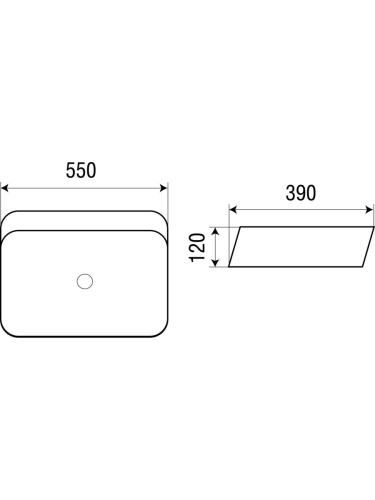Раковина из сантехнического фаянса WeltWasser WW SK 10000003831 60х40 подвесная цвет белый без отверстий под смеситель - фото 2