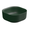 Раковина керамическая GSG Ceramic Design Hit! HILAVQU42036 40х40 накладная цвет зеленый без отверстий под смеситель