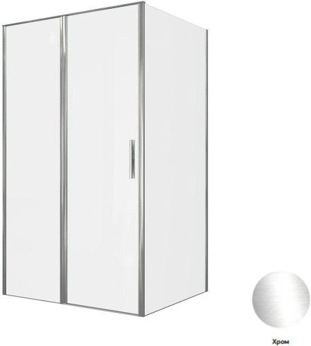 Душевой уголок Allen Brau Priority 3.31031.00 + 3.31040.00 120х80 стекло прозрачное профиль хром без поддона - фото 5