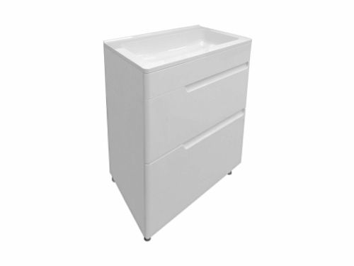 Тумба с раковиной Эстет Kare Luxe ФР-00007072 60х50 напольная цвет белый - фото 2