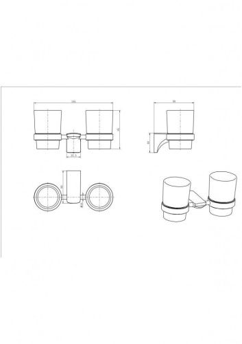 Стакан CeramaLux Monelli 70003 - фото 2