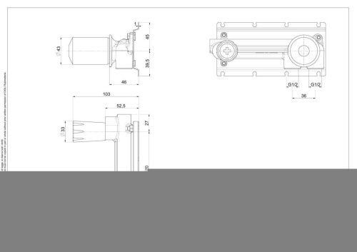 Внутренняя часть встраиваемого смесителя Oioli Universal OIPILA35000E - фото 2