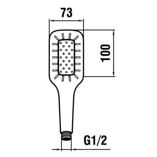 Душевая лейка Laufen MyCity HF939030100000 цвет хром - фото 2