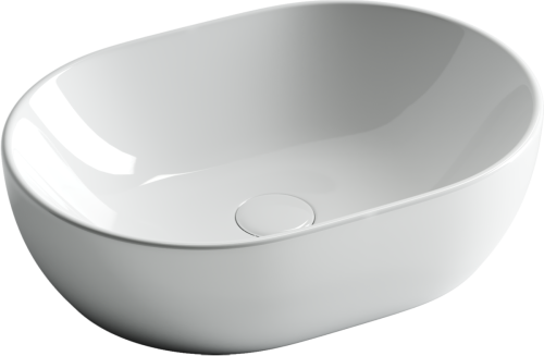 Раковина из сантехнического фарфора Ceramica Nova ELEMENT CN6019 50х40 накладная цвет белый - фото 2