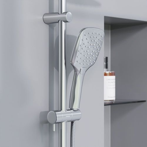 Душевая стойка Damixa Eclipse 931000000 настенная цвет хром/серый - фото 4